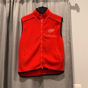 NHL Detroit Redwings Red Fleece Vest for Kids